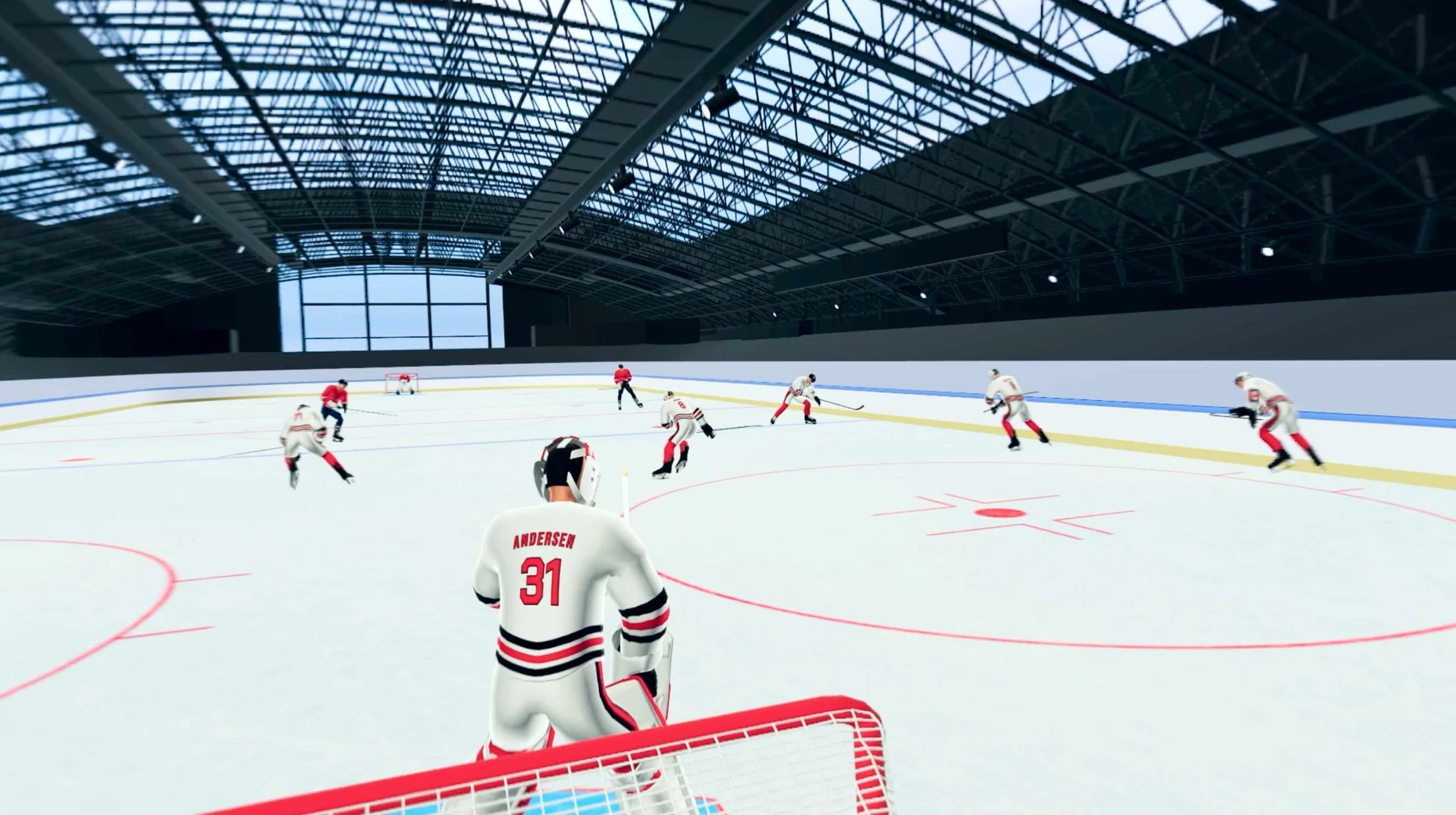 NHL hockey players rendered in 3D on Apple Vision Pro